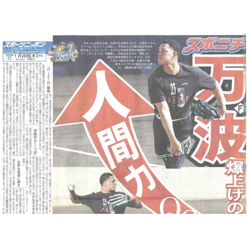 スポーツニッポン北海道版 01／28（水）付け | 北の新聞屋さん