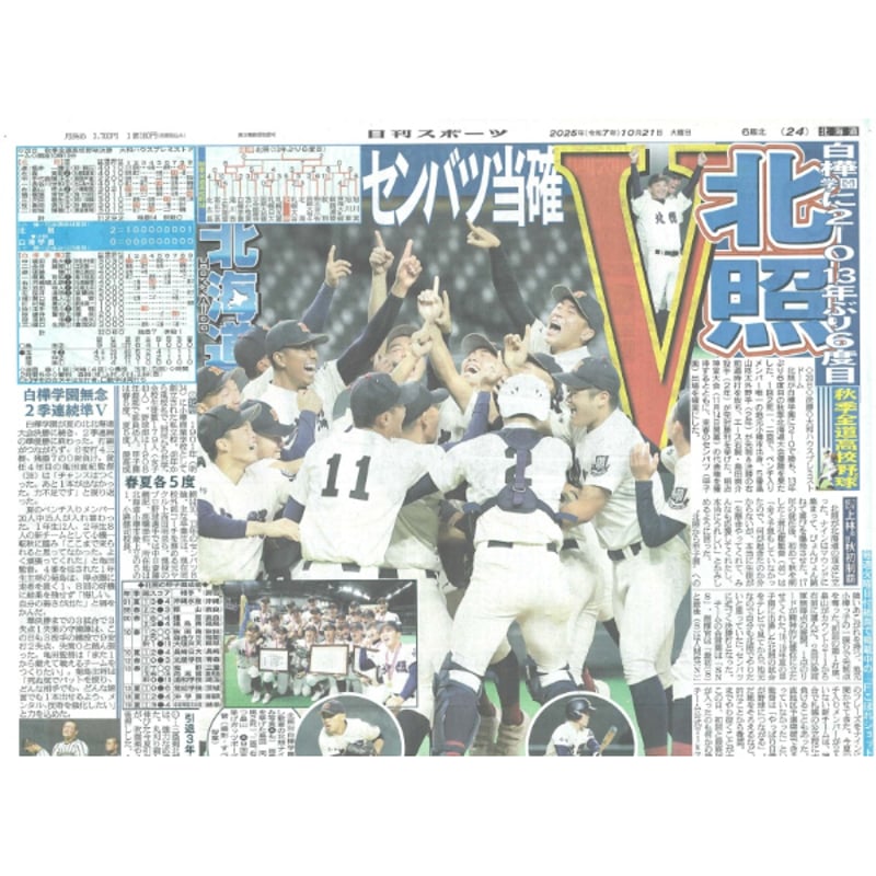 日刊スポーツ北海道版 10／21（火）付け | 北の新聞屋さん