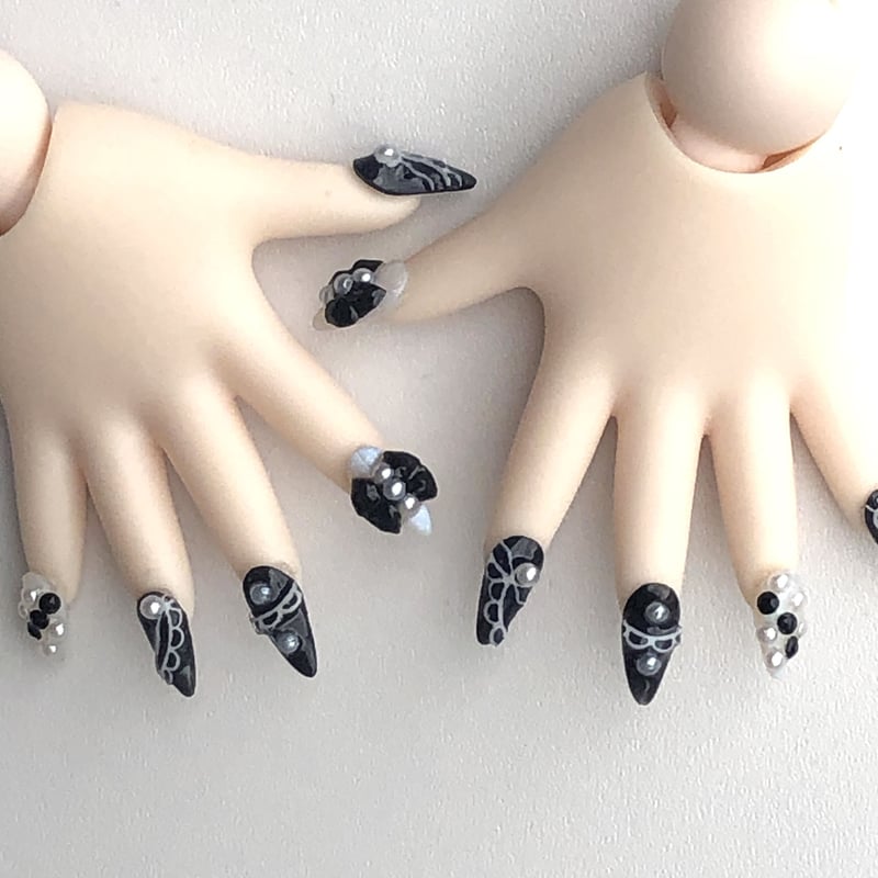 専用品ネイルチップ Amazon | 付け爪 痛ネイル 3D 日本製 手作り | 834NAIL | ネイル