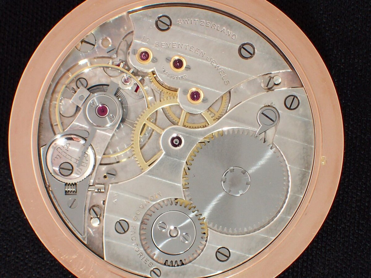 AY-10B モバード MOVADO 薄型懐中時計 K14WG・PG キンバリー AY-10B モバード MOVADO 薄型懐中時計 K14WG・PG キンバリー