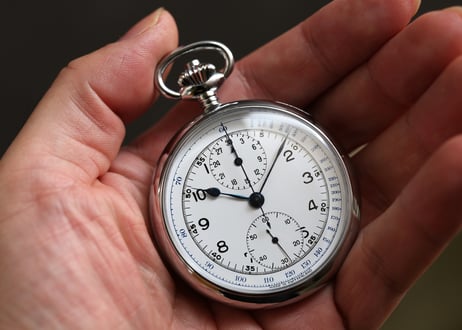 AS-89B　ホイヤー  HEUER　クロノグラフ懐中時計　バルジューCal.5　 ミントコンディション