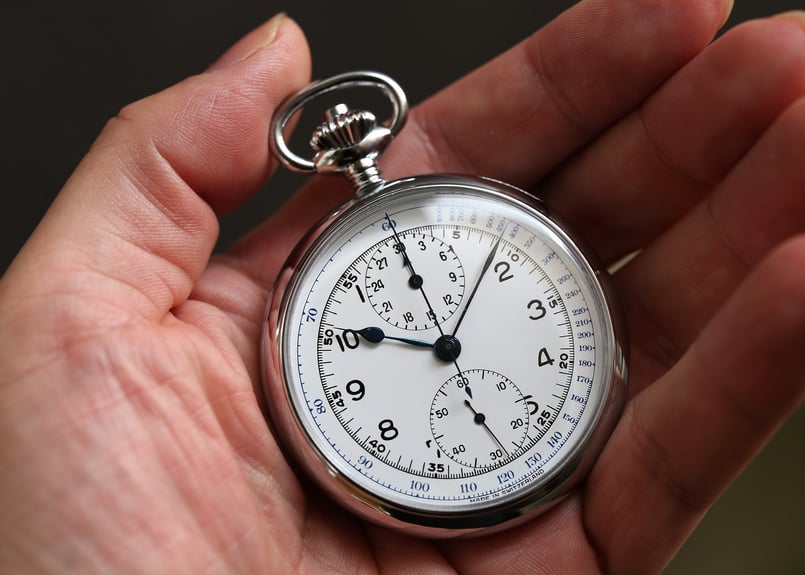 AS-89B ホイヤー HEUER クロノグラフ懐中時計 バルジューCal.5
