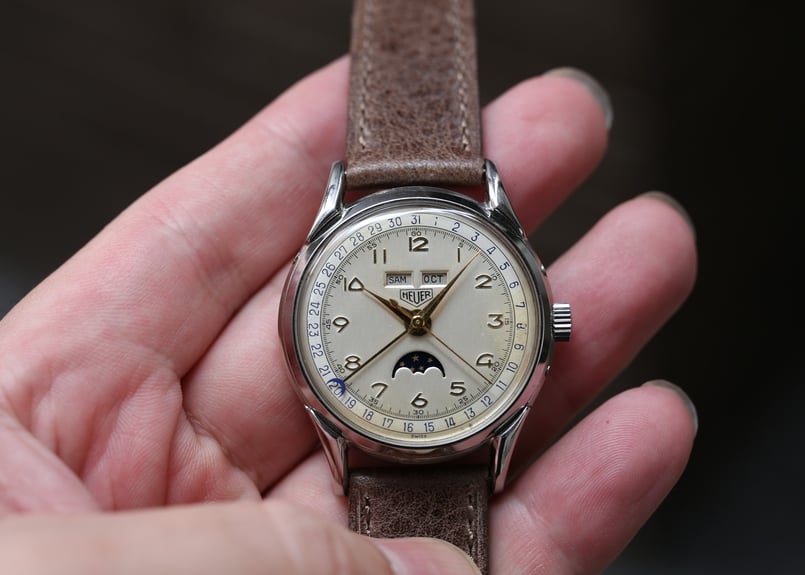BA-43B ホイヤー HEUER トリプルカレンダームーンフェイズ Triple Cal