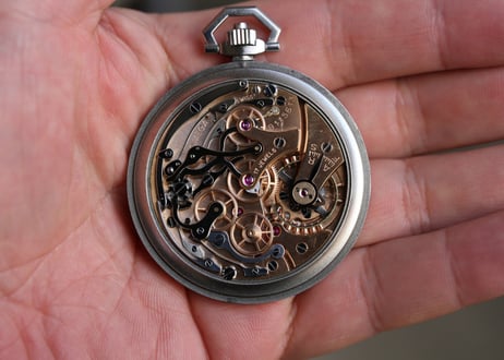 BA-53B   ビエンヌ　スクールウォッチ　TECHNICUM CANTONAL, ECOLE D’HORLOGERIE　UHRMACHERSCHULE, BIENNE　クロノグラフ　懐中時計