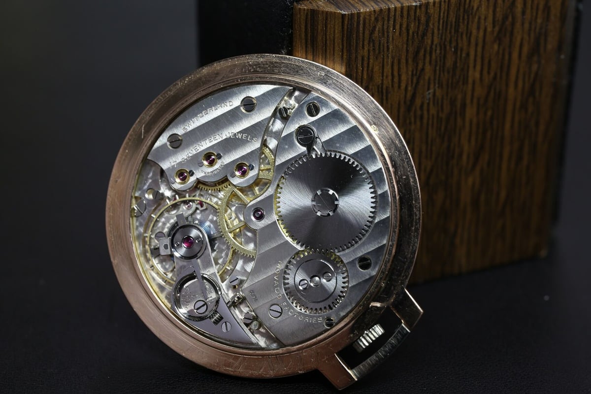最も 割引 AY-10B モバード MOVADO 薄型懐中時計 K14WG・PG キンバリー 手巻き