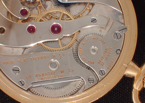 BA-6B  ティファニー　Tiffany & Co　懐中時計　K18YGケース