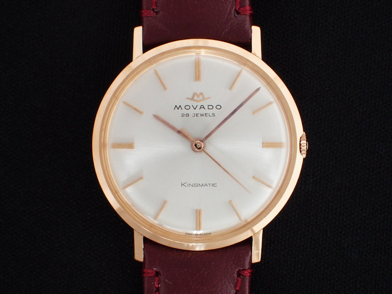 AZ-25B モバード MOVADO キングマチック KingMatic K18RG 自動