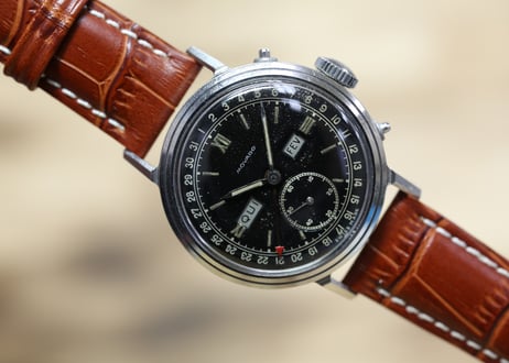 AX-38C  モバード  MOVADO　カレンドグラフ　Cal.470　ブラックダイヤル