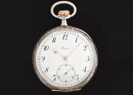 AX-24A  ロンジン　LONGINES　ニエロケース Cal.19.25　懐中時計