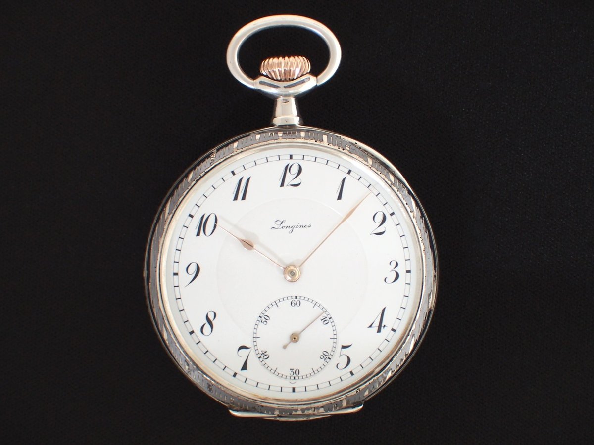 AX-24A ロンジン LONGINES ニエロケース Cal.19.25 懐中時計 | ア AX-24A ロンジン LONGINES ニエロケース Cal.19.25 懐中時計 | ア