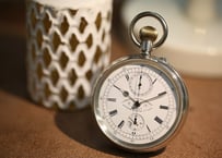 AS-73D　English Watch Company Limited Chrono-micrometer　クロノグラフ懐中時計　 希少