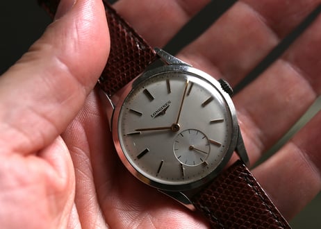 BA-38B  ロンジン  LONGINES　手巻き　Cal.12.68Z　スモールセコンド  スケルトン裏蓋付属