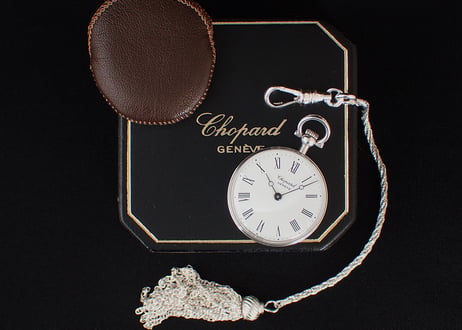 AZ-31B  ショパール　Chopard　懐中時計　シルバーケース　オリジナルBOX付き