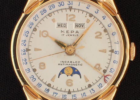 AZ-51D  MEPA WATCH　トリプルカレンダームーンフェイズ  手巻き