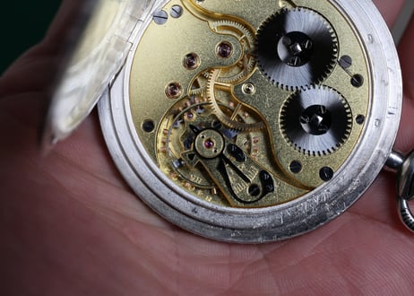 BA-55B   IWC  International Watch Co.　シルバーニエロ仕上げケース　懐中時計