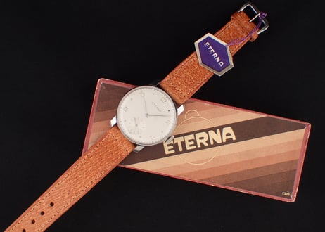 AX-26B　 エテルナ　ETERNA　Cal.852　手巻き　スケルトン裏蓋　デッドストック　BOX付き
