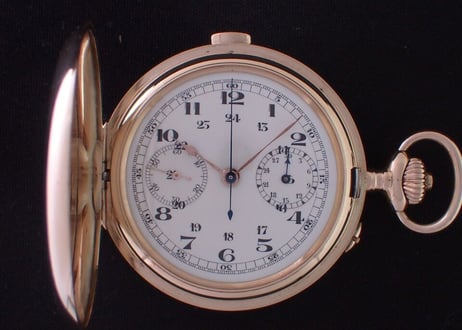 AT-41B　ホイヤー  クロノグラフ　HEUER　chronograph　　懐中時計　K14YGハンターケース