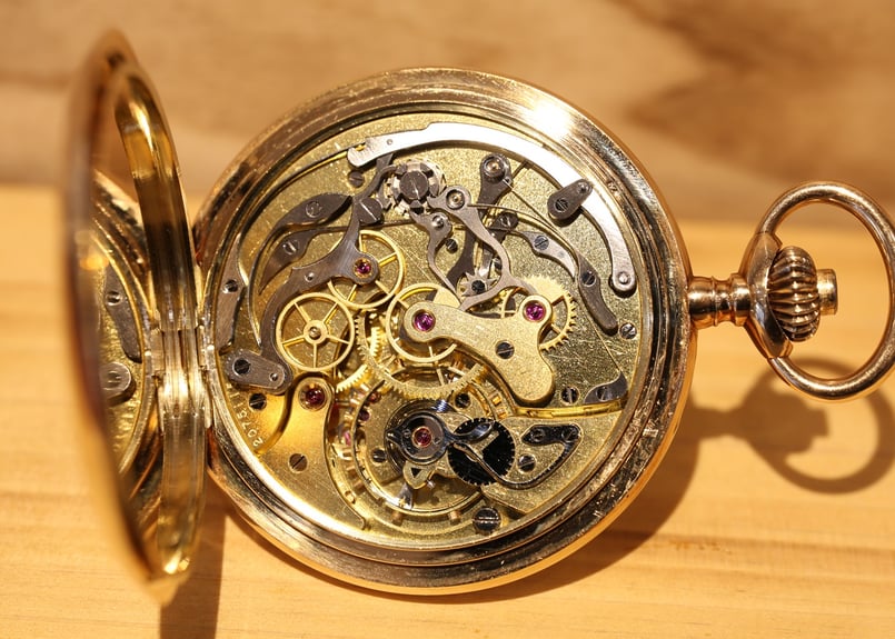 AT-14B ゼニス ZENITH クロノグラフ 懐中時計 K14YGケース AT-14B ゼニス ZENITH クロノグラフ 懐中時計 K14YGケース