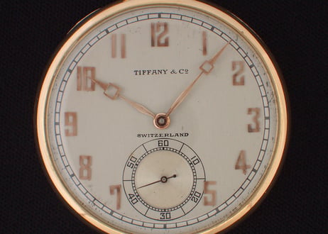 BA-6B  ティファニー　Tiffany & Co　懐中時計　K18YGケース