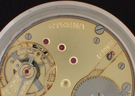 BB-15B  エテルナ ETERNA　懐中時計　ブラックミラーダイヤル