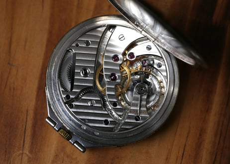 AT-40B　サンティミエ スクールウォッチ　 École d'horlogerie de Saint-Imier 　懐中時計 シルバーニエロ仕上げケース　希少