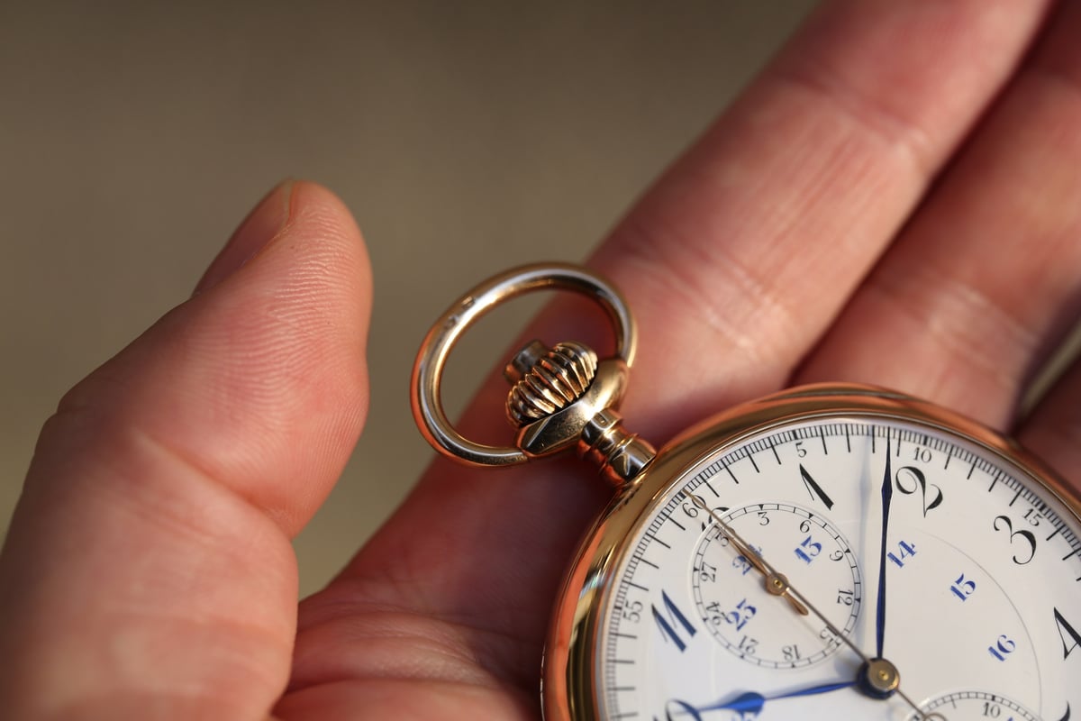 AT-14B ゼニス クロノグラフ ZENITH chronograph 懐中時計 K14RG