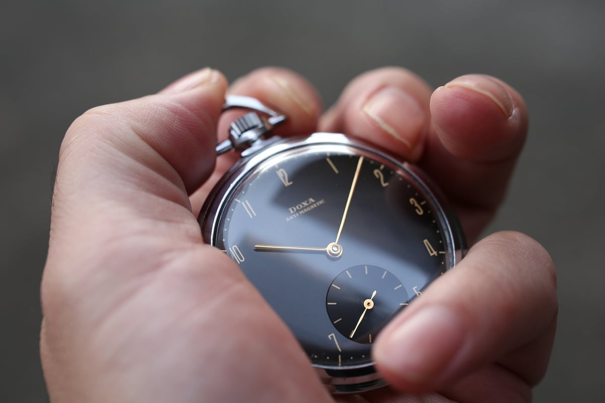 AX-60C ドクサ DOXA 懐中時計 ブラックミラーダイヤル | アンティーク
