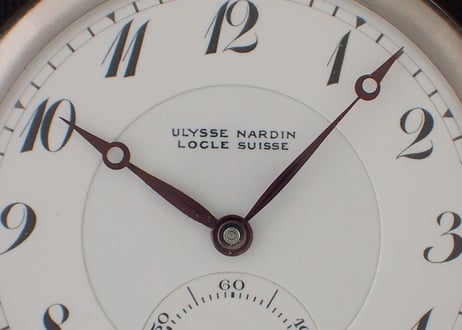 AX-35B ユリスナルダン  Ulysse Nardin　懐中時計　オリジナルBOX・ペーパー付き　スケルトン裏蓋