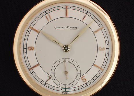 AZ-14B   ジャガールクルト  JAEGER LECOULTRE　懐中時計　K18YG薄型ケース  オリジナルBOX付き