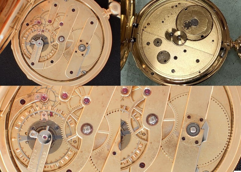 AT-70B H.モーザー H.Moser ＆ Cie. 鍵巻鍵合せ懐中時計 K18YGハン