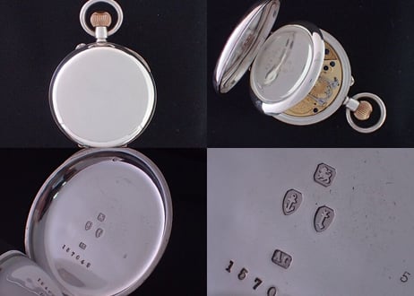AS-73D　English Watch Company Limited Chrono-micrometer　クロノグラフ懐中時計　 希少