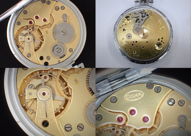 AX-60C ドクサ DOXA 懐中時計 ブラックミラーダイヤル