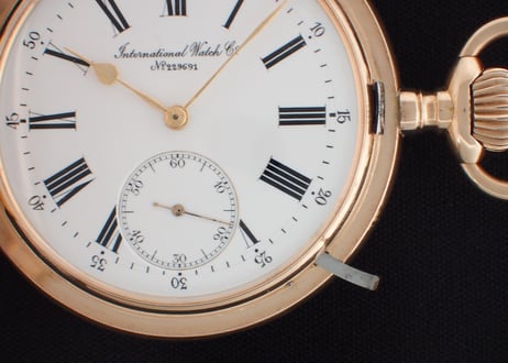 AZ-29B   IWC　International Watch Company 　Cal.53　K14RGハンターケース懐中時計