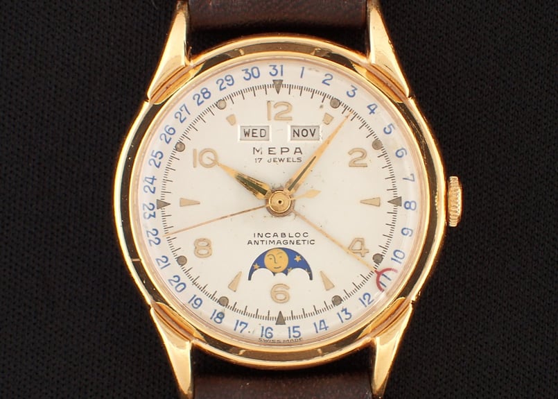 AZ-51D MEPA WATCH トリプルカレンダームーンフェイズ 手巻き