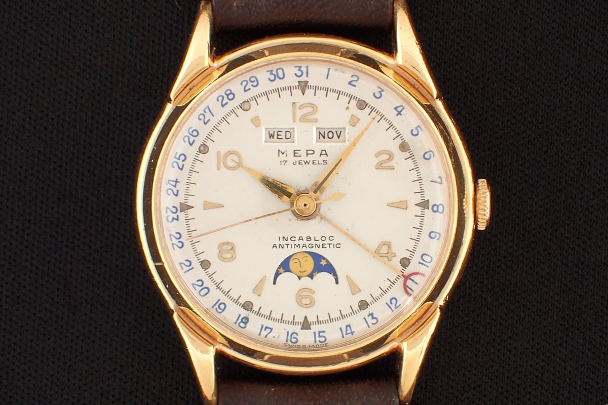 AZ-51D MEPA WATCH トリプルカレンダームーンフェイズ 手巻き 
