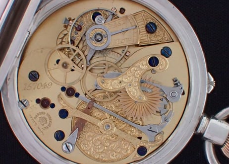 AS-73D　English Watch Company Limited Chrono-micrometer　クロノグラフ懐中時計　 希少
