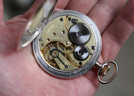BA-34B  オメガ　ベルメイユ仕上げ　OMEGA　Vermeil　Cal.19LB.T1　懐中時計