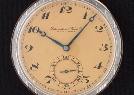 BA-55B   IWC  International Watch Co.　シルバーニエロ仕上げケース　懐中時計