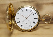 AT-70B　 H.モーザー　H.Moser ＆ Cie. 鍵巻鍵合せ懐中時計　K18YGハンターケース