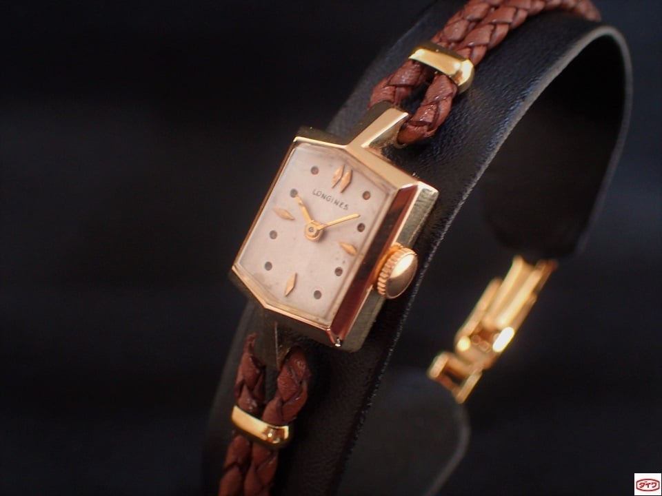 AM-65C ロンジン LONGINES レディース 手巻き K14YG
