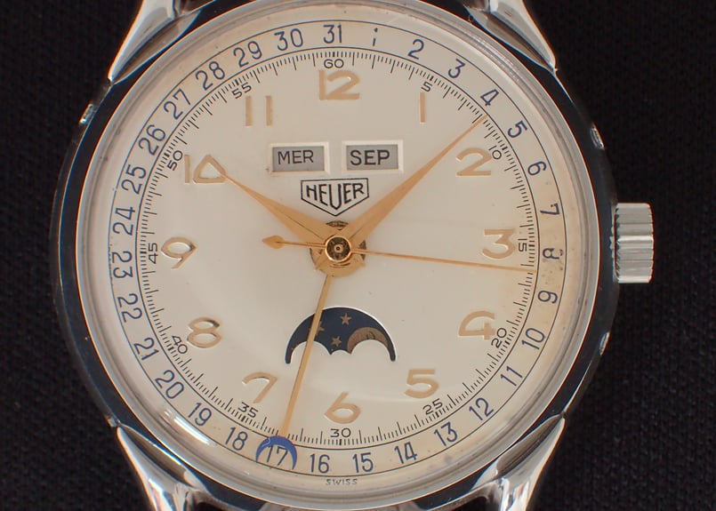 BA-43B ホイヤー HEUER トリプルカレンダームーンフェイズ Triple Cal