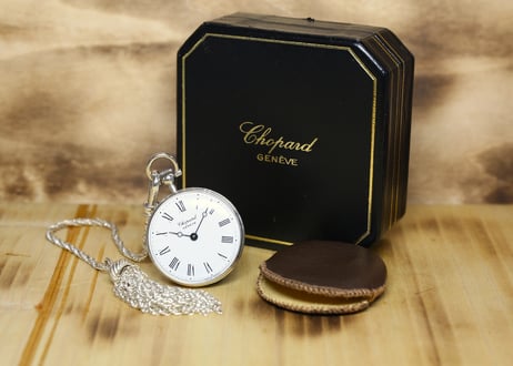 AZ-31B  ショパール　Chopard　懐中時計　シルバーケース　オリジナルBOX付き