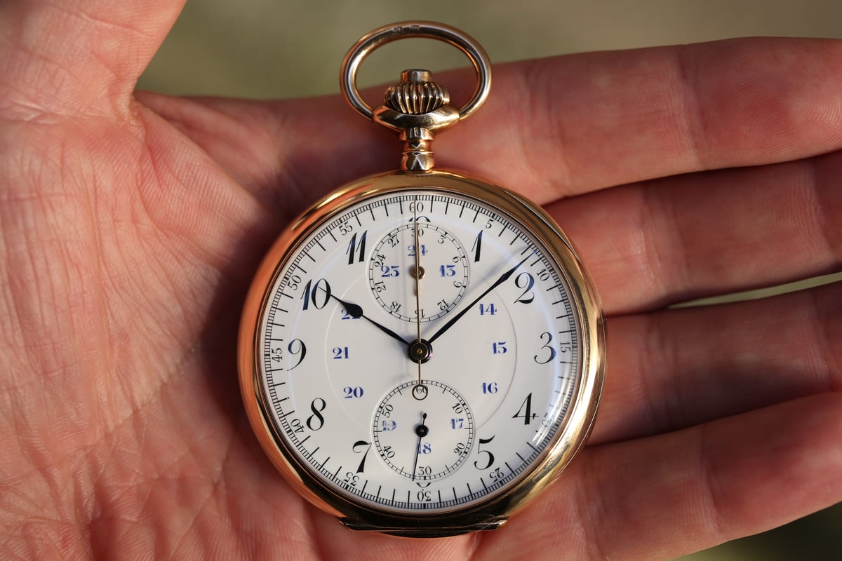 AT-14B ゼニス クロノグラフ ZENITH chronograph 懐中時計 K14RG