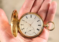 AT-70B　 H.モーザー　H.Moser ＆ Cie. 鍵巻鍵合せ懐中時計　K18YGハンターケース