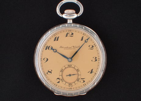 BA-55B   IWC  International Watch Co.　シルバーニエロ仕上げケース　懐中時計
