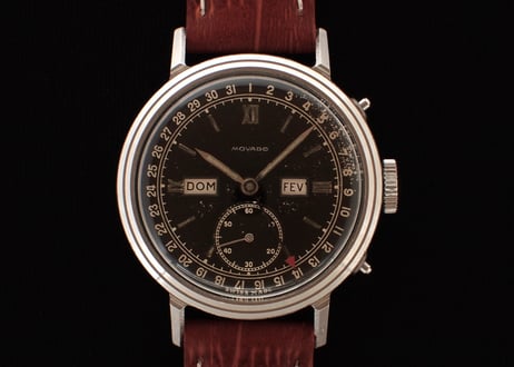 AX-38C  モバード  MOVADO　カレンドグラフ　Cal.470　ブラックダイヤル