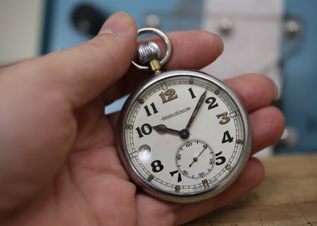 AZ-45B ジャガールクルト　 Jaeger-LeCoultre　G.S.T.P ブロードアロー　ミリタリー懐中時計