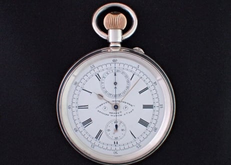 AS-73D　English Watch Company Limited Chrono-micrometer　クロノグラフ懐中時計　 希少