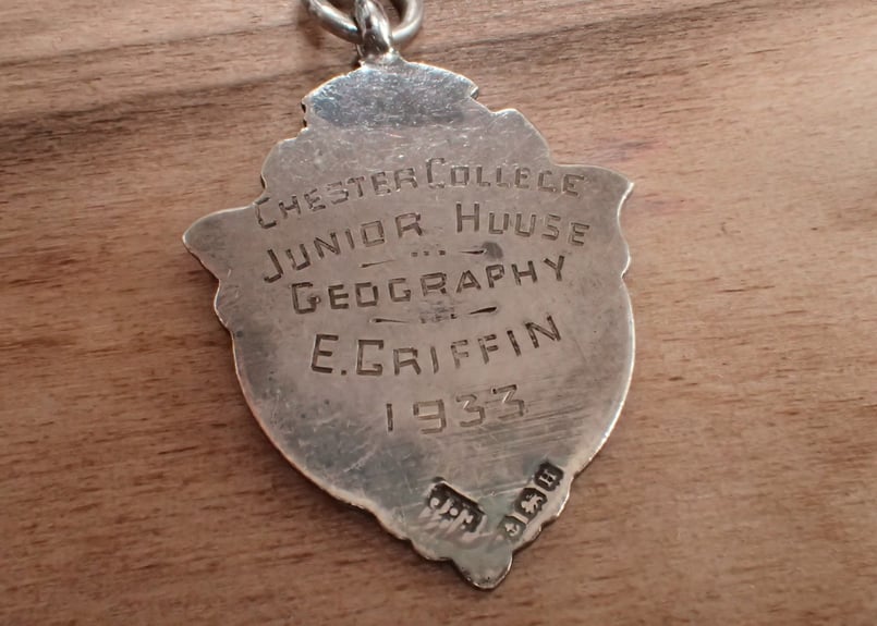 AZ-15 スターリングシルバー製懐中時計用アンティークチェーン 提げ鎖