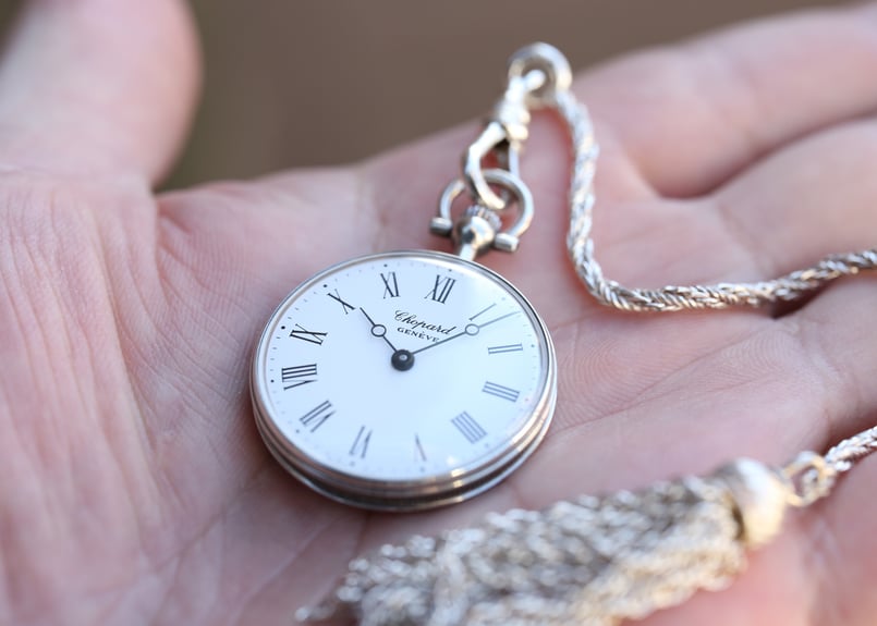 AZ-31B ショパール Chopard 懐中時計 シルバーケース オリジナルBOX